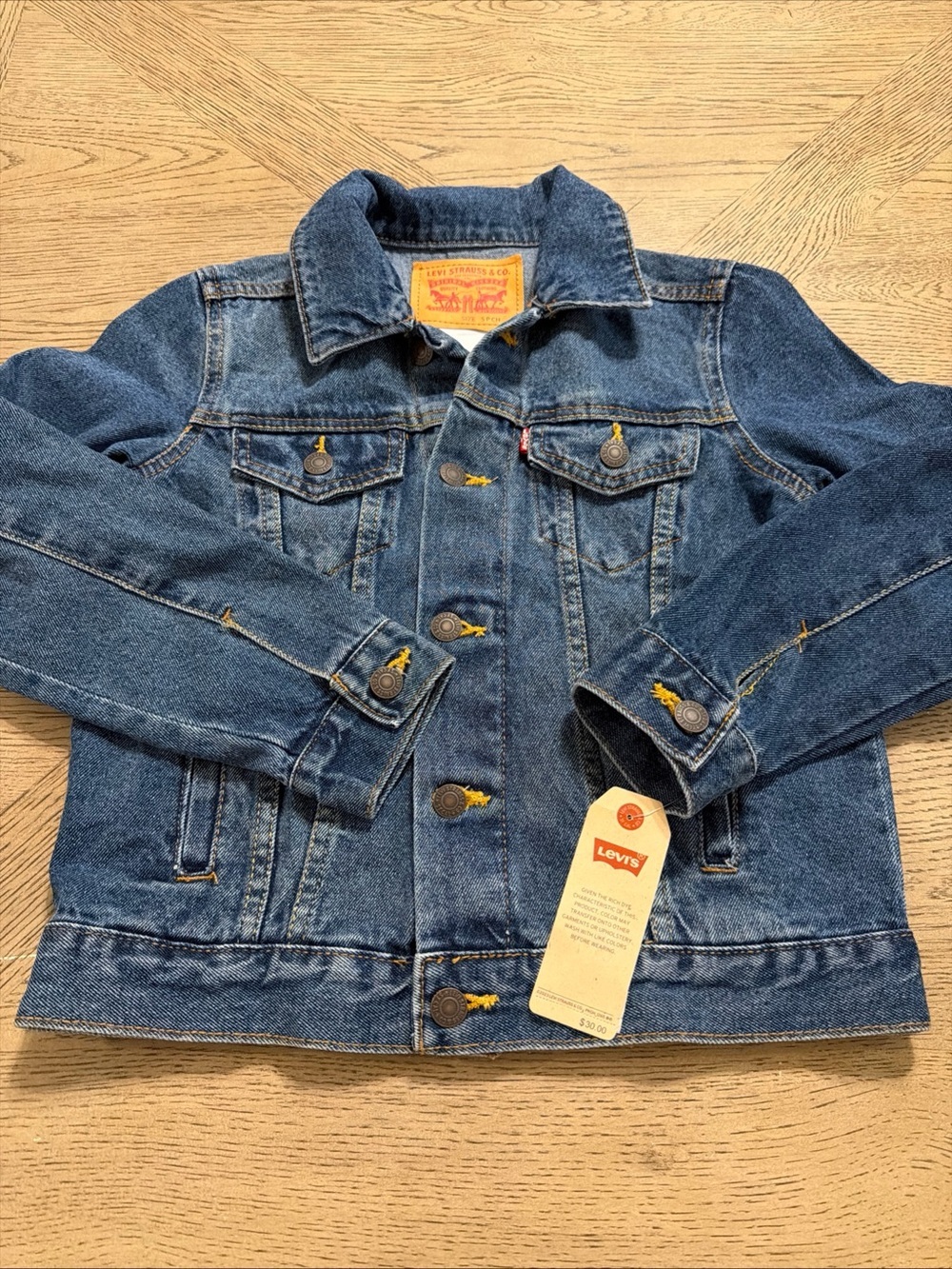 Signature by Levi Strauss Co Girls Trucker Jacket, Size Small 8-10 Years